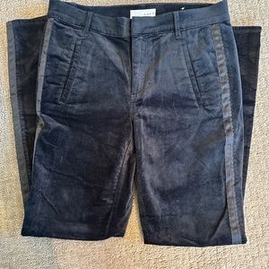 Black Velvet Tuxedo Pants